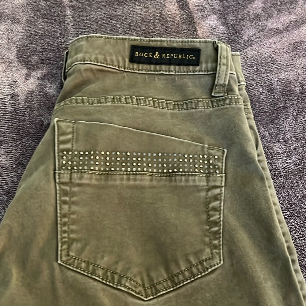 Rock & Republic Green Pants size 12